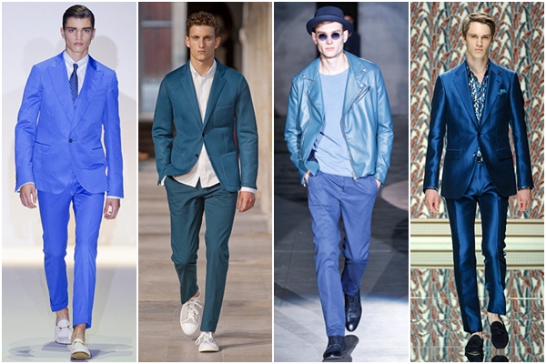 Мужская мода весна-лето 2013 оттенки синего