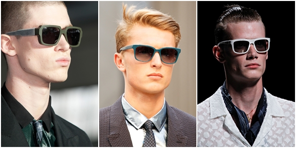 Мужские очки весна-лето 2013 пластиковая контрастная оправа