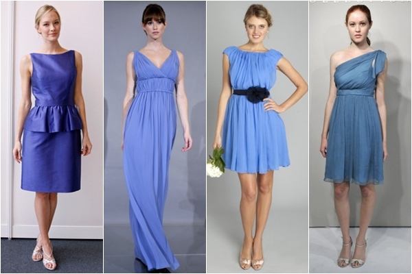 Платья подружки невесты 2013 синие