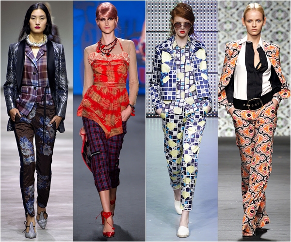 Весна-лето 2013 модные тенденции сочетание принтов 
