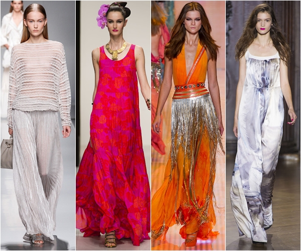 Весна-лето 2013 модные тенденции струящиеся ткани