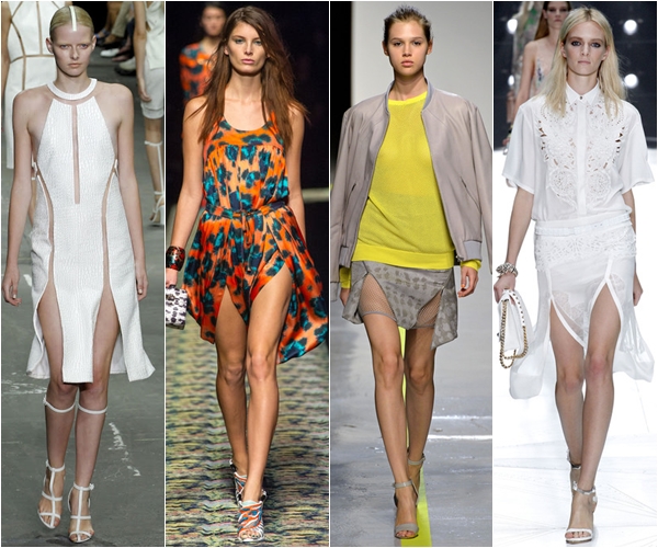 Весна-лето 2013 модные тенденции юбки с разрезами