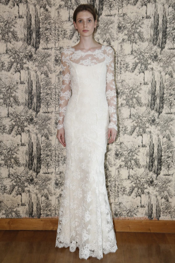 свадебное платье с длинным рукавом temperley london 2013