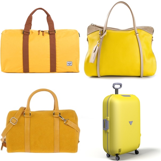 Желтая сумка: стили, виды, как и с чем носить - Дорожные желтые сумки