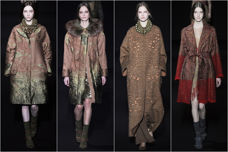 пальто коллекция alberta ferretti осень-зима 2014-2015