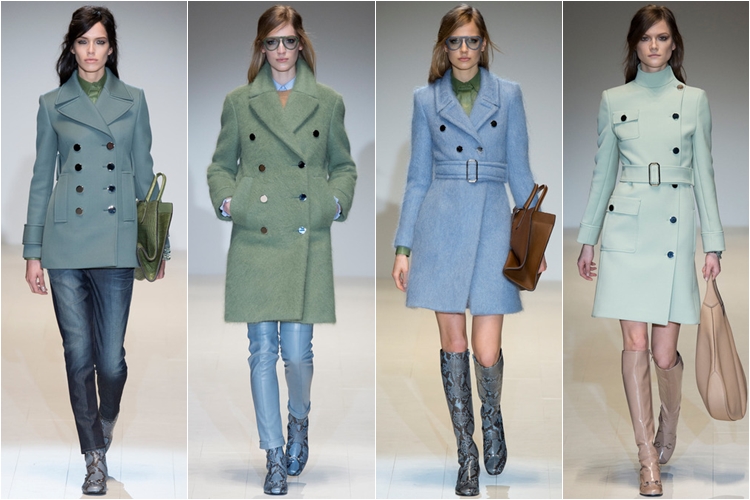 классические короткие пальто коллекция gucci осень-зима 2014-2015 