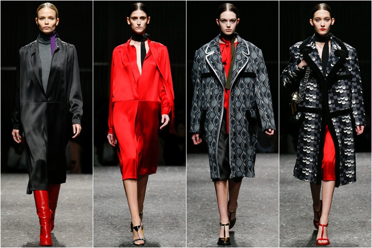 пальто коллекция Prada осень-зима 2014-2015 