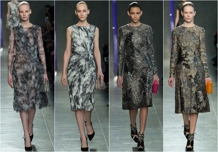 коллекция платьев bottega veneta осень-зима 2014-2015