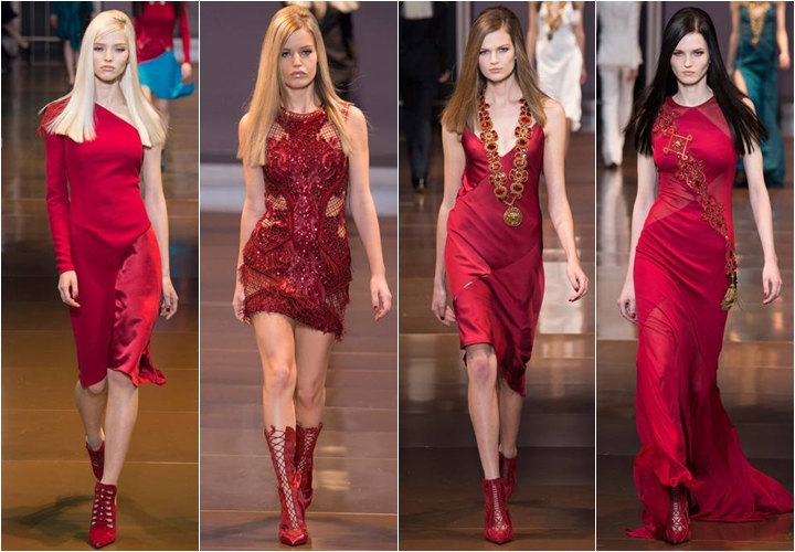 коллекция платьев versace осень-зима 2014-2015