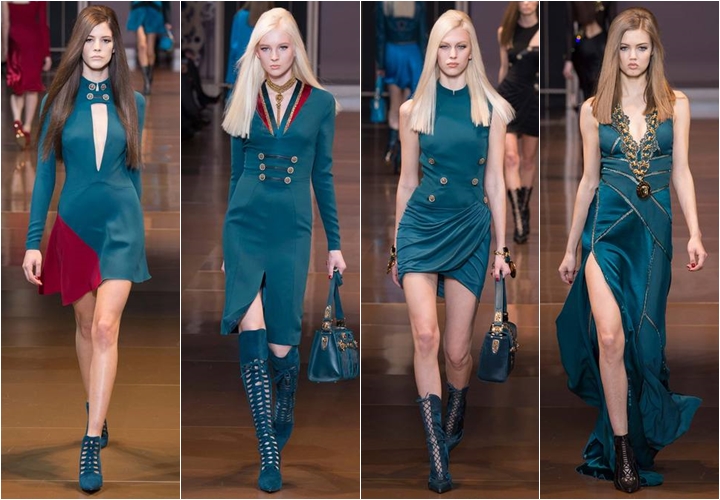 коллекция платьев versace осень-зима 2014-2015