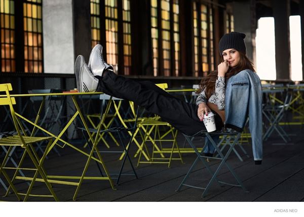 селена гомес в рекламной кампании Adidas Neo осень-зима 2014-2015