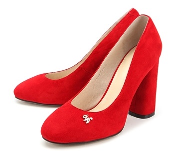 красные замшевые туфли (9)