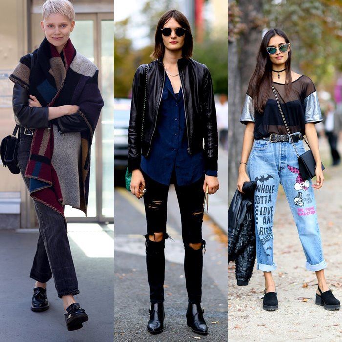 с чем носить джинсы: уличная мода Парижа