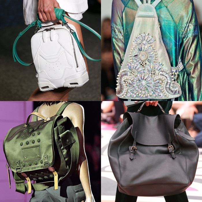 Модные женские сумки-рюкзаки весна-лето 2015