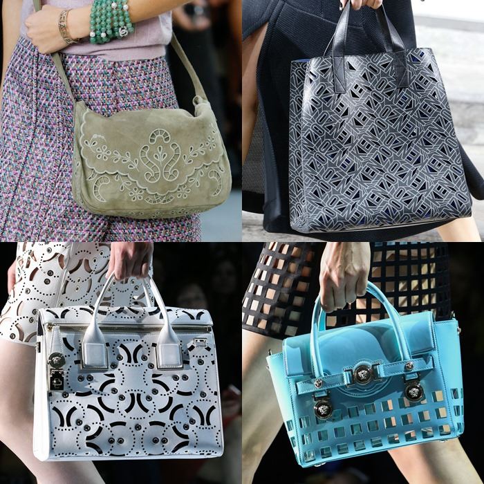 Модные женские сумки с перфорацией весна-лето 2015 