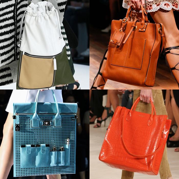 Модные женские вертикальные сумки весна-лето 2015 