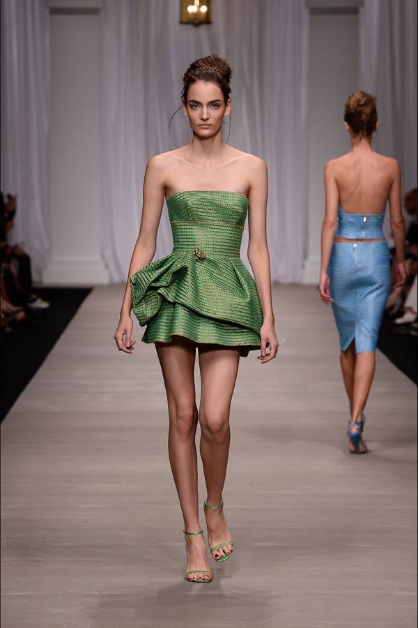 зеленое платье весна-лето 2015 Ermanno_Scervino