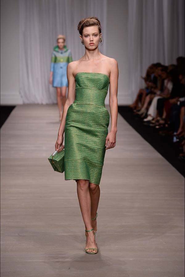 зеленое платье весна-лето 2015 Ermanno Scervino
