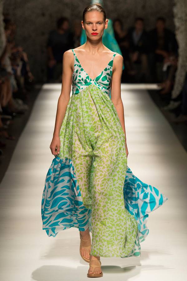 зеленое платье весна-лето 2015 Missoni