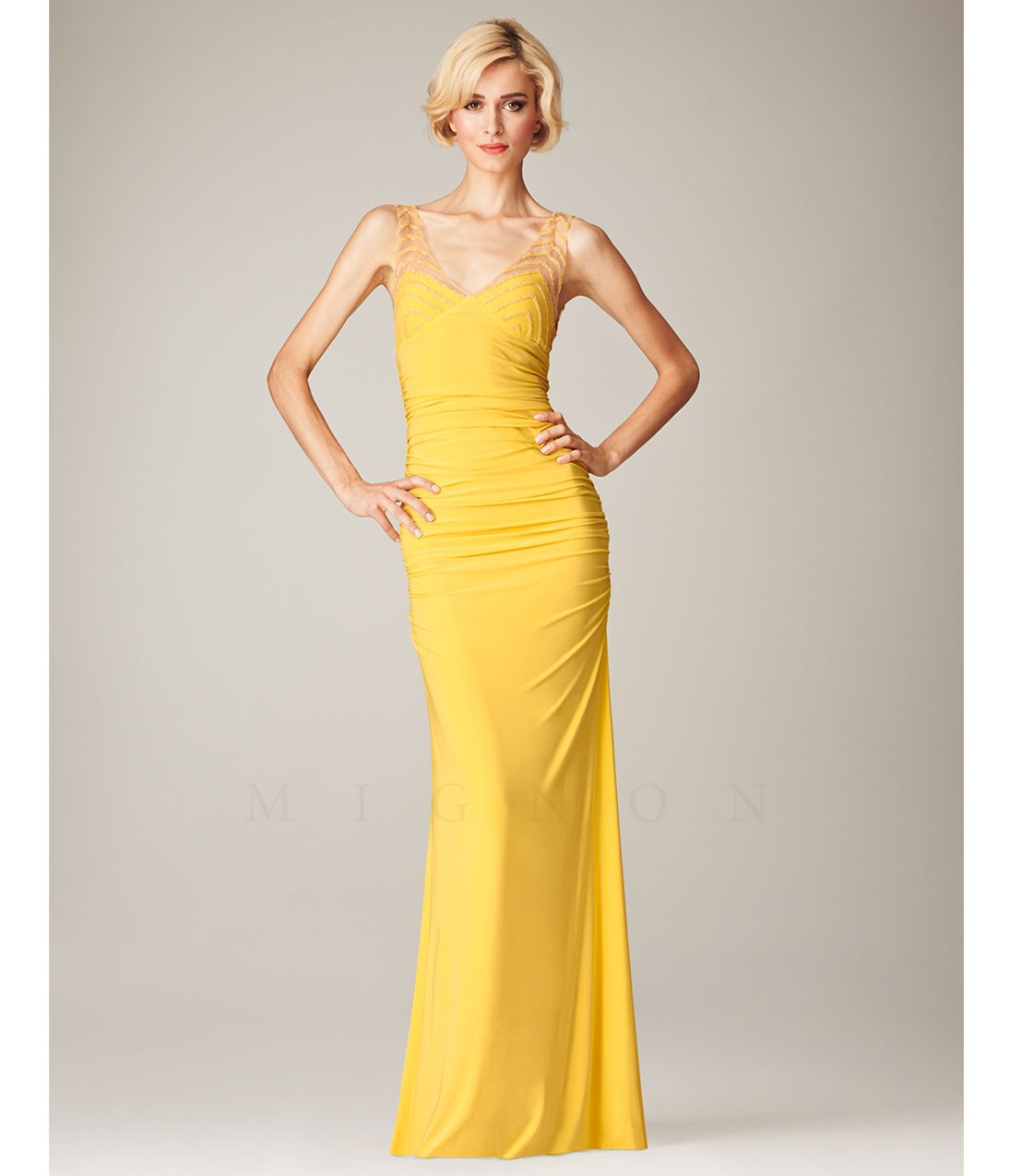 желтые платья на выпускной 2015 (15)