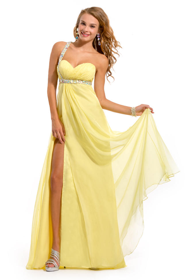 желтые платья на выпускной 2015 (8)