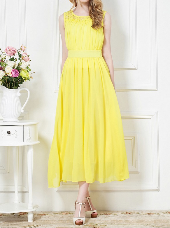 желтые платья на выпускной 2015 (9)