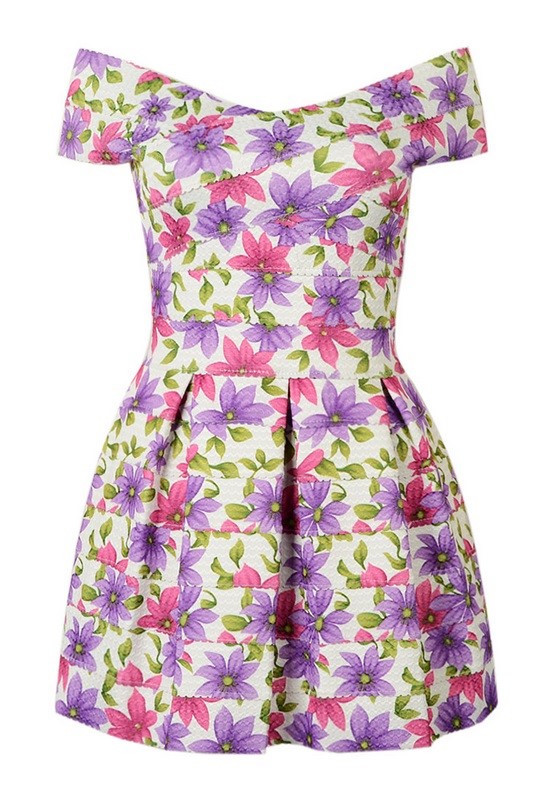 платье с цветочным принтом 2015 First Closet