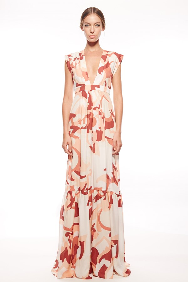 платье с цветочным принтом 2015 Rachel Zoe