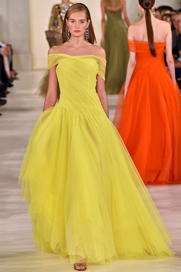 Ralph Lauren желтое платье весна-лето 2015