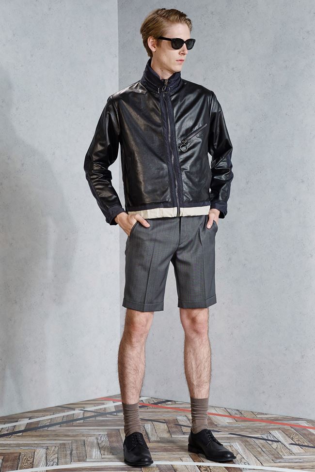 Viktor & Rolf мотоциклетная мужская куртка весна-лето 2015 