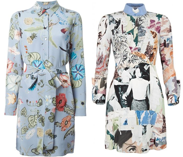 платья-рубашки 2015 Gucci и Carven