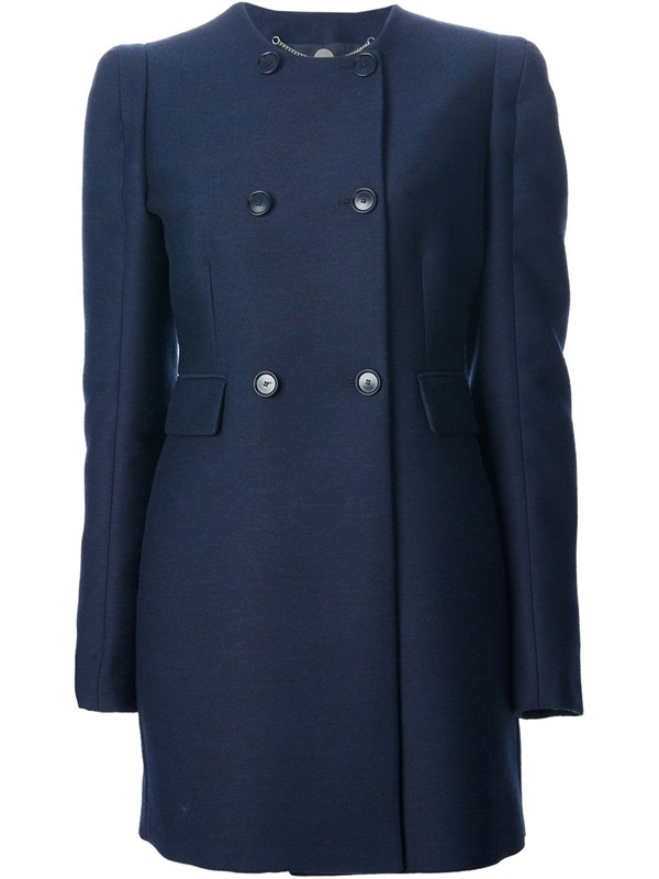 Stella McCartney темно-синее пальто-бушлат 2015