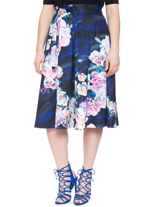 цветочная юбка для полных 2015 