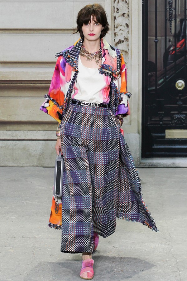 Chanel брюки с принтом весна-лето 2015 