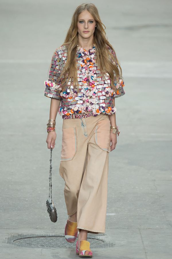 Chanel укороченные брюки весна-лето 2015