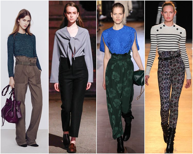 Мода осень-зима 2015-2016: брюки с завышенной талией