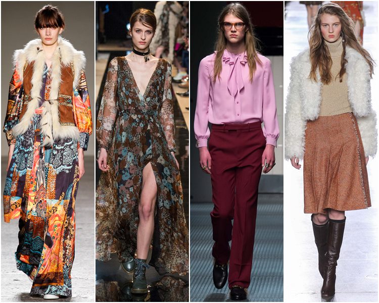Мода осень-зима 2015-2016: стиль 70-х