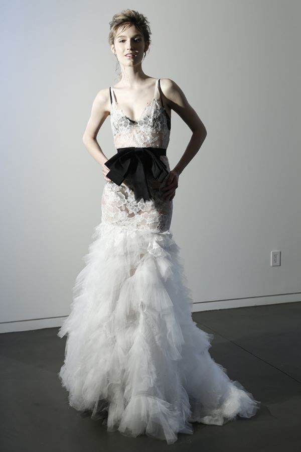Черно-белые свадебные платья 2015-2016 Vera Wang 