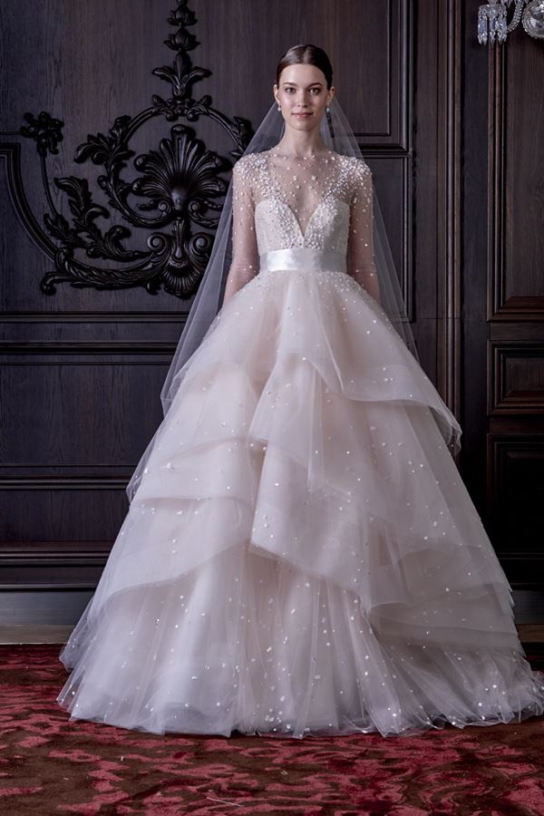 Пышные свадебные платья «принцесса» 2015-2016 Monique Lhuillier 
