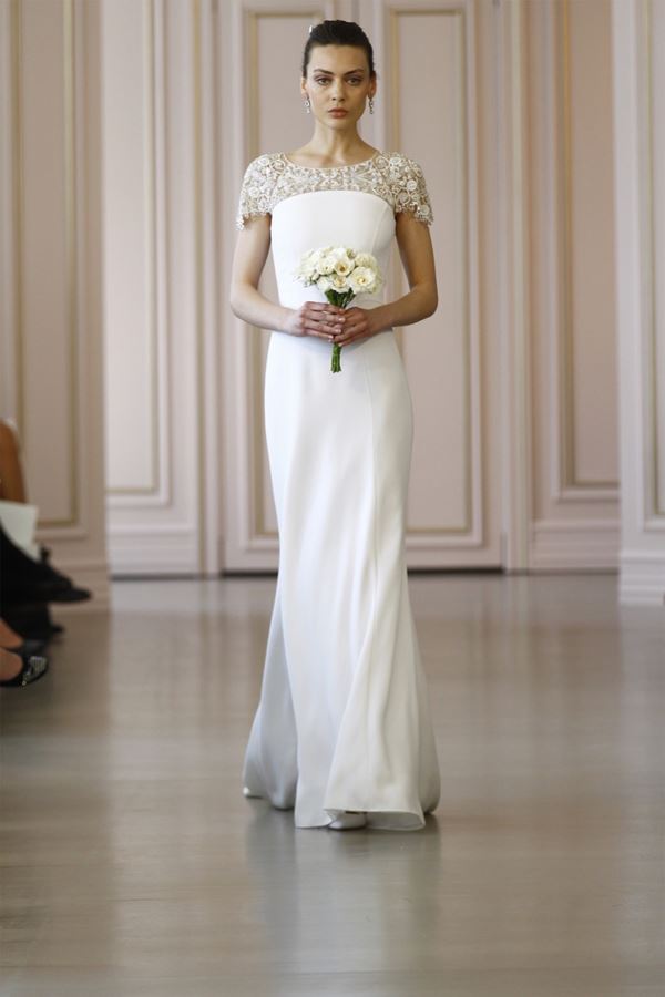 Простые и элегантные свадебные платья 2015-2016 Oscar de la Renta