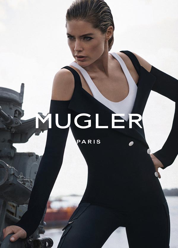 Даутцен Крез в рекламной кампании Mugler весна-2016 (3)