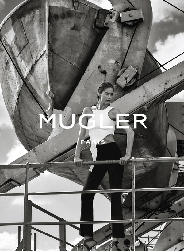Даутцен Крез в рекламной кампании Mugler весна-2016 (4)