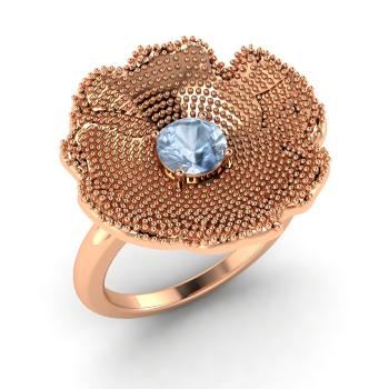 кольца с цветами Diamondere