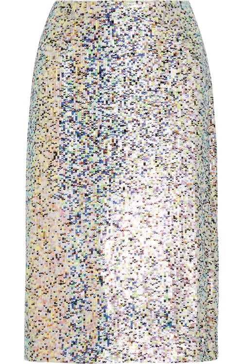 блестящая юбка-карандаш 2016