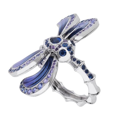 кольцо с сапфирами Lalique