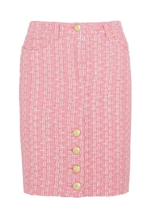 розовая юбка-карандаш 2016