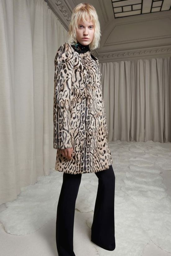 леопардовое пальто Giambattista Valli