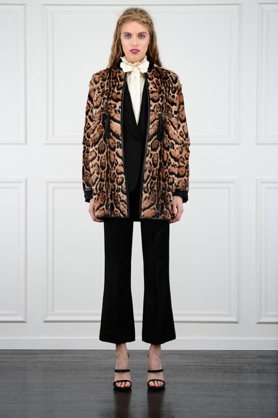 леопардовое пальто Rachel Zoe