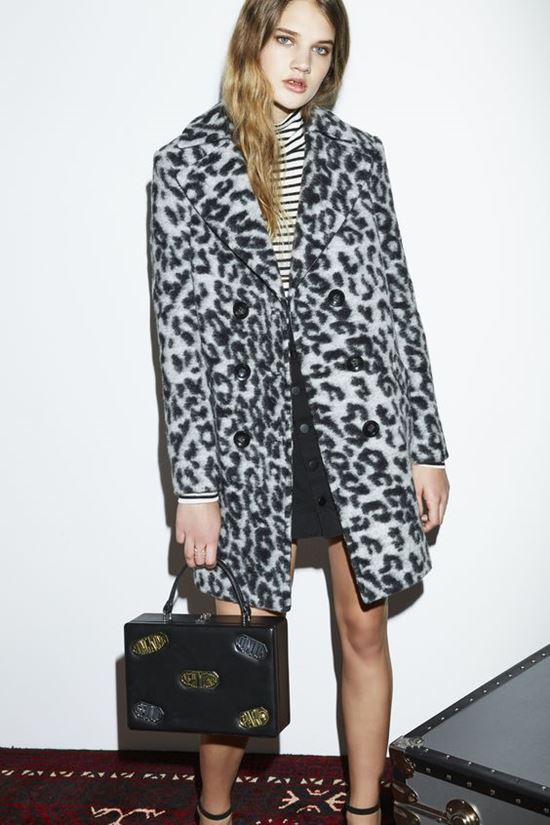 леопардовое пальто Rebecca Minkoff