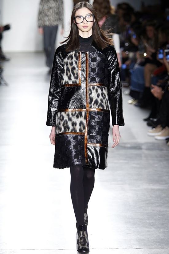 кожаное леопардовое пальто Custo Barcelona